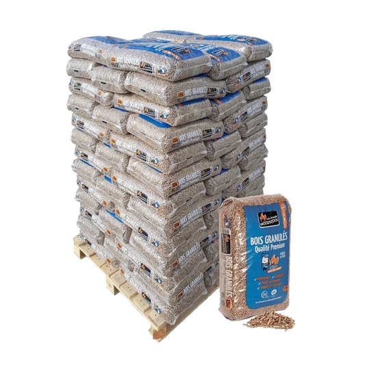 Woodstock Holzpellets – Palette mit 78 Säcken à 15 kg